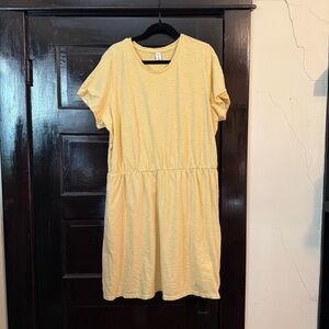 Old Navy Yellow Striped Cotton Dress - 2X Plus